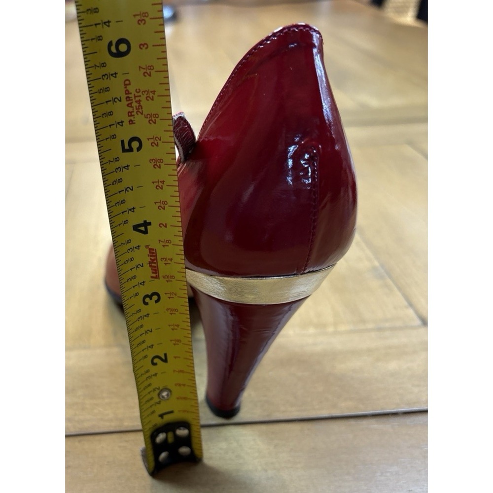 Taryn Rose Red Patent Leather Heels - Picture 9 of 12